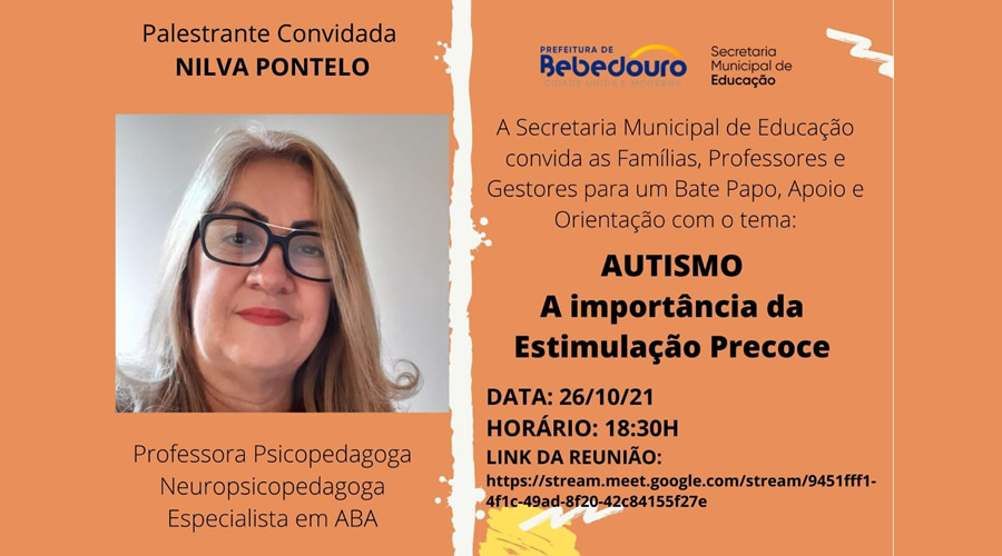 Palestra: Autismo, a importância da estimulação precoce